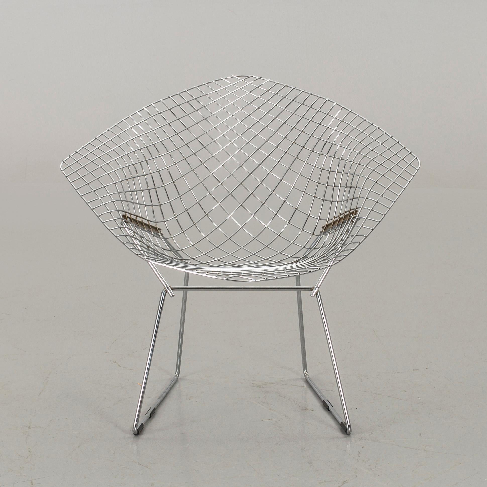 HARRY BERTOIA, fåtölj "Diamond chair", 1900-talets senare del.