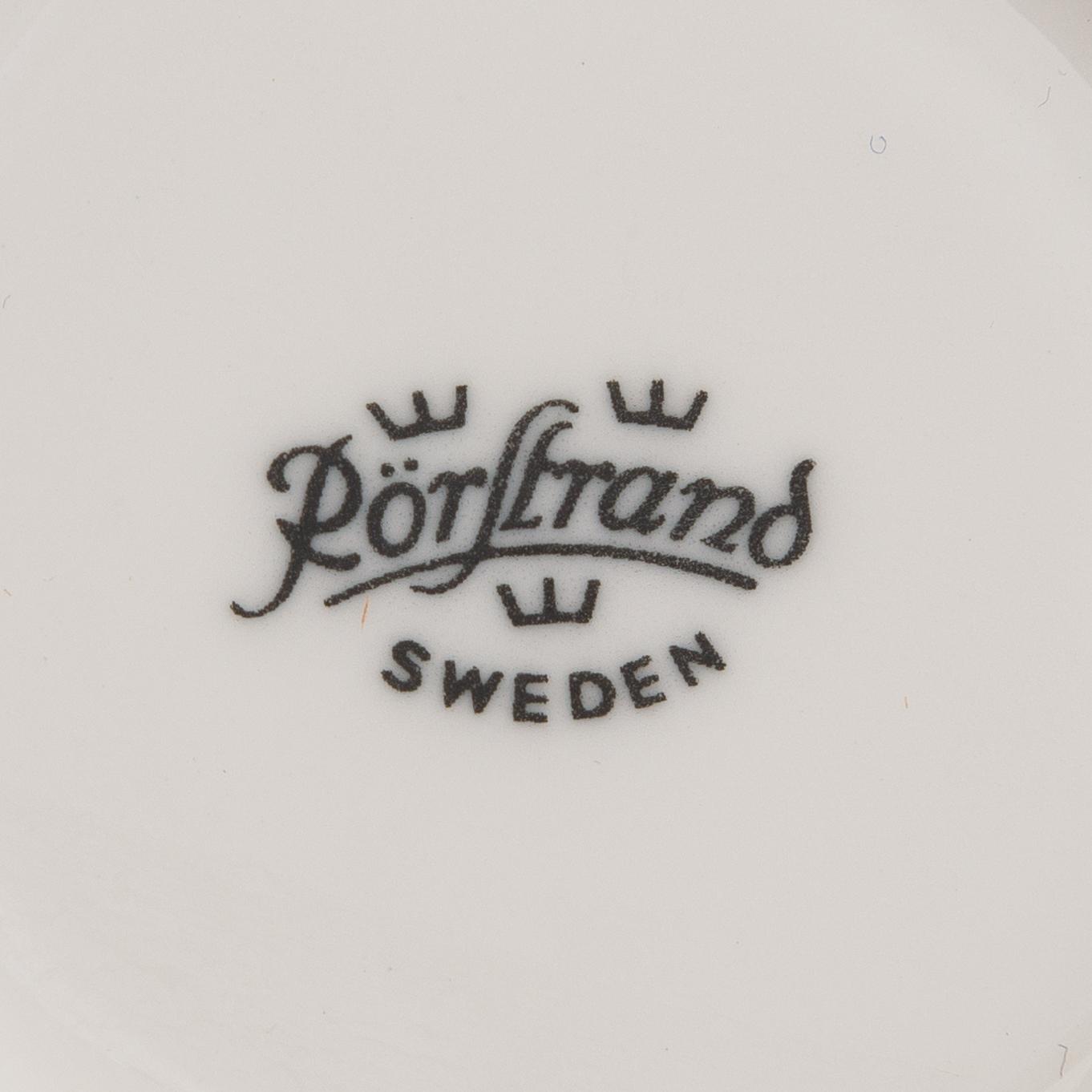 Inger Persson, teservis, 12 delar, porslin, "Plus", Rörstrand.