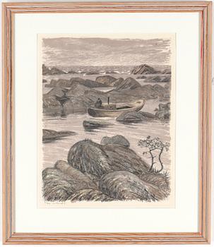 Roland Svensson · ROLAND SVENSSON, litografi, signerad och numrerad 74/200.