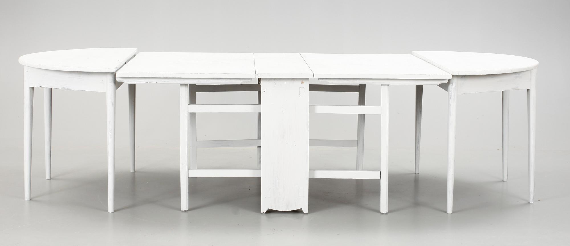 BORD, tre delar, 1800-talets mitt.