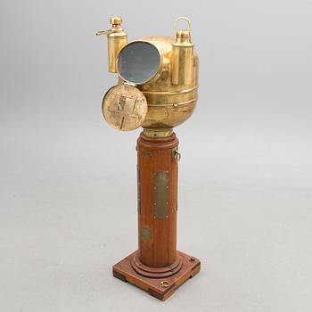 Ship's binnacle with compass, England early 20th century. Husun.