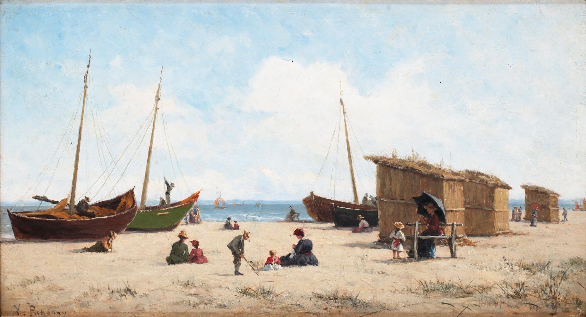 Victor Puhonny, Högsommar på stranden.
