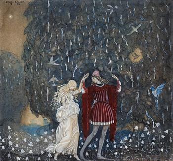 651. John Bauer, ”Lena och riddaren dansa” (Lena dances with the knight).
