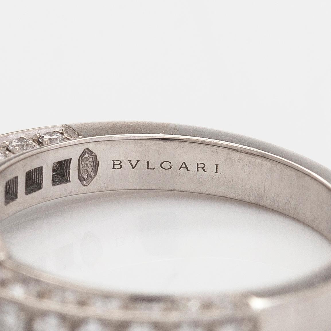 Bulgari, a platinum ring, 'Dedicata a Venezia', with brilliant-cut diamonds. With certificate and GIA dossier.