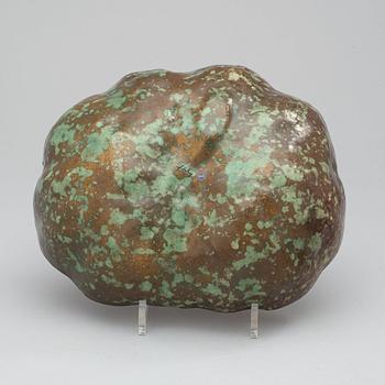 A Hans Hedberg faience pumpkin, Biot France.