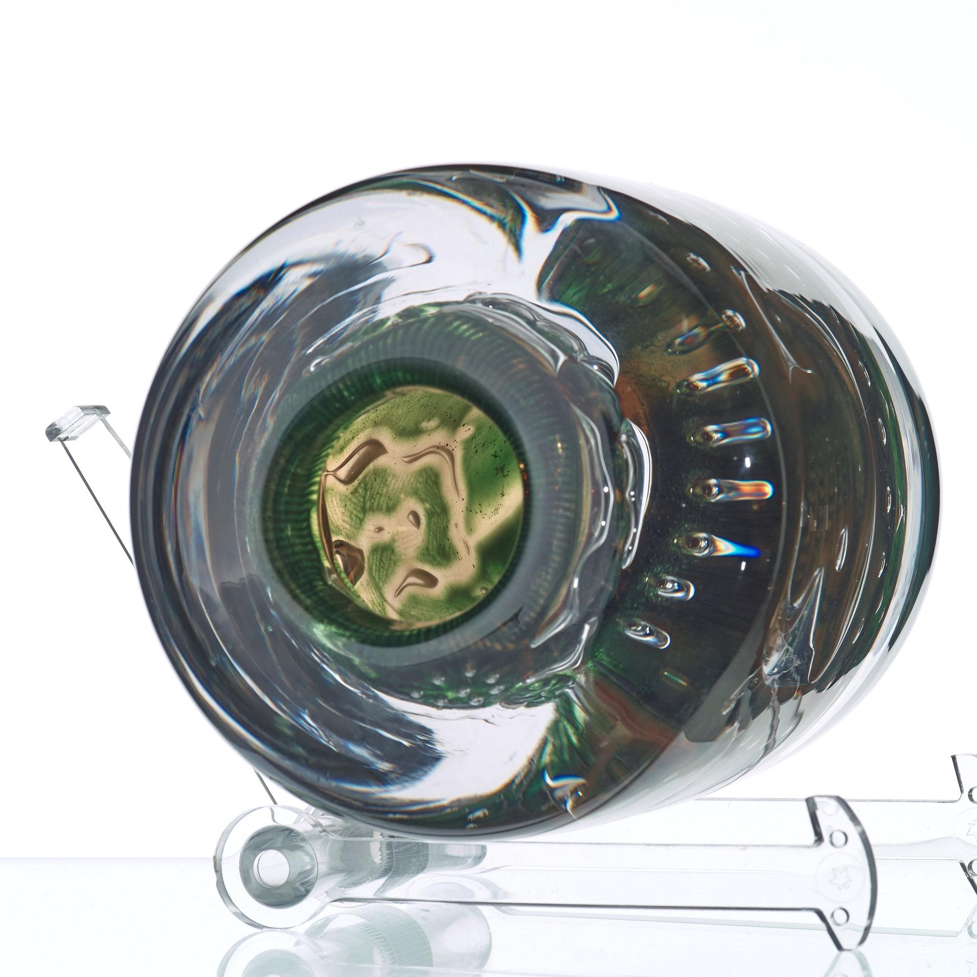 Edvin Öhrström, an 'Ariel' glass vase, Orrefors, Sweden 1953.
