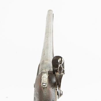 Flintlock pistol 18th century.