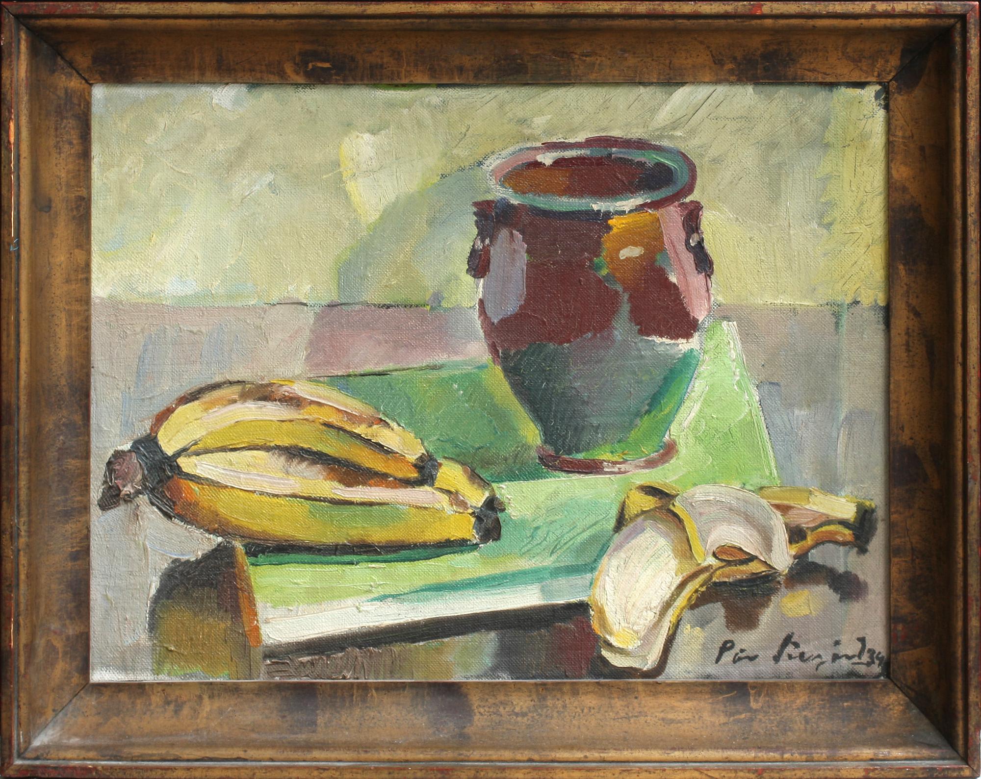 PÄR SIEGÅRD, olja, duk på pannå, sign.