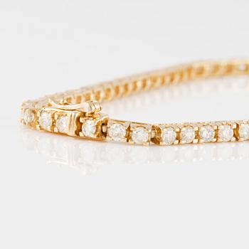 ARMBAND, sk tennisarmband, med briljantslipade diamanter ca 2.20 ct.