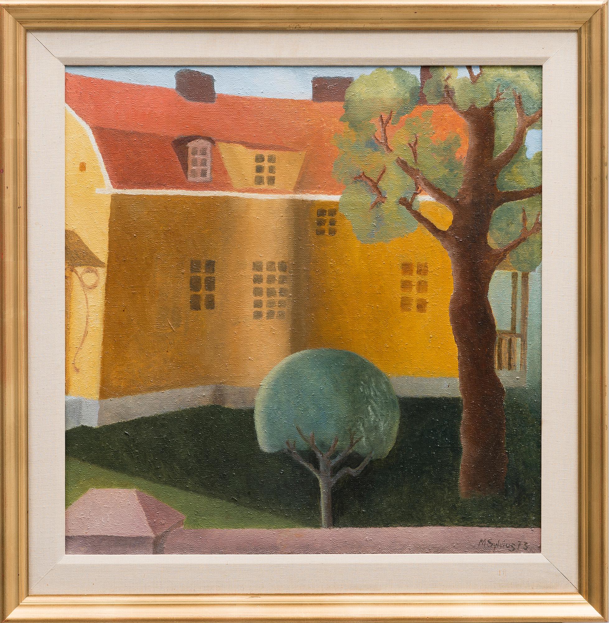 MIRJAM SYLVIUS, oil on canvas, signed and dated -73.