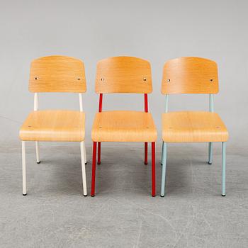 Seven 'Standard' chairs by Jean Prouvé, Prouvé Collection 2002, Vitra.