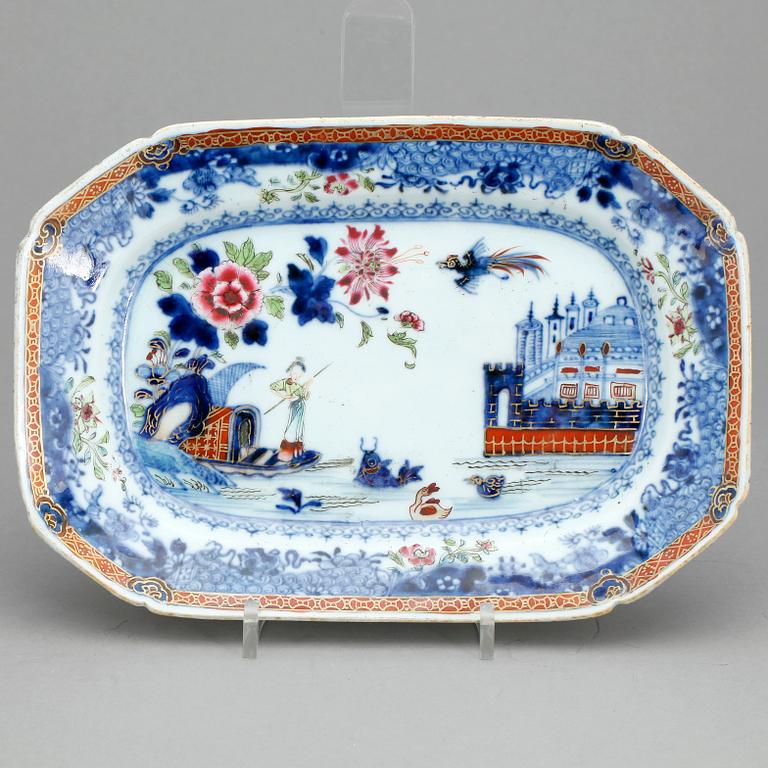 STEKFAT, porslin, Kina, Qianlong, (1736-1795).