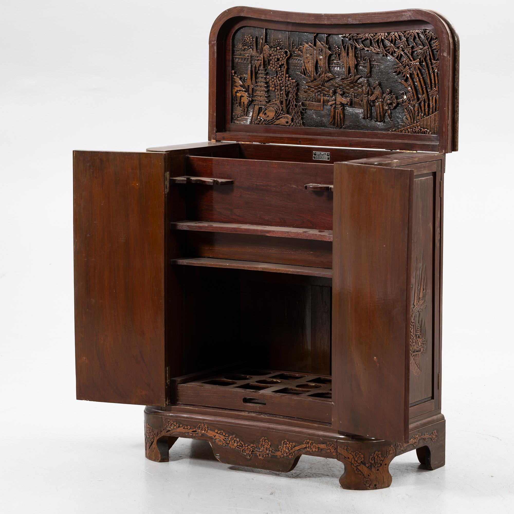 Barskåp, JIMMY CHOY & CO, Hong Kong, 1900-tal.
