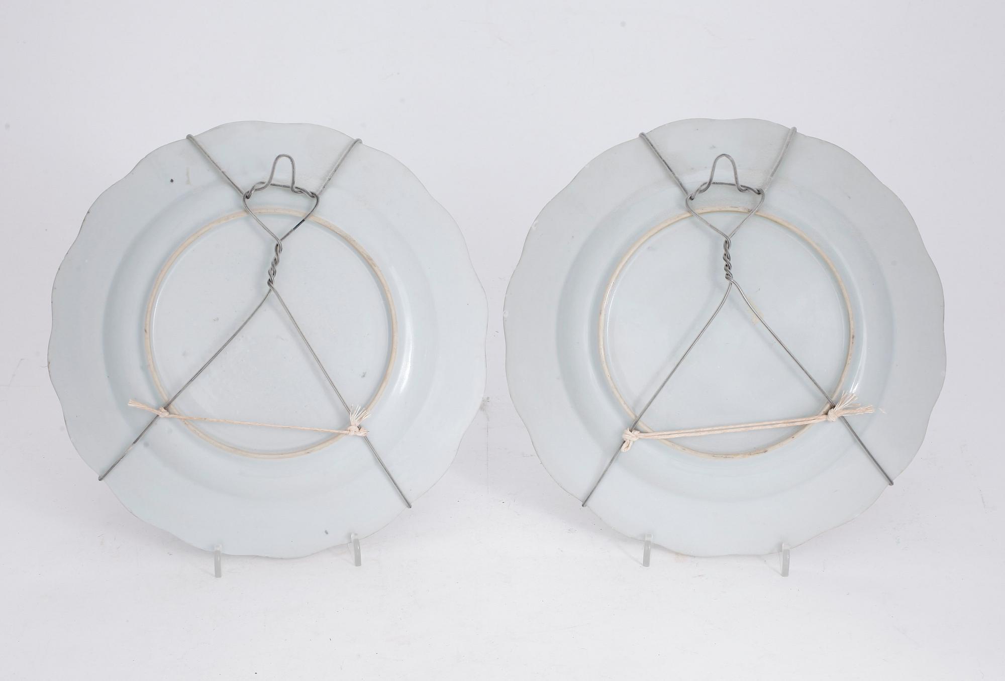 TALLRIKAR, ett par, Samson, Frankrike, omkr år 1900.