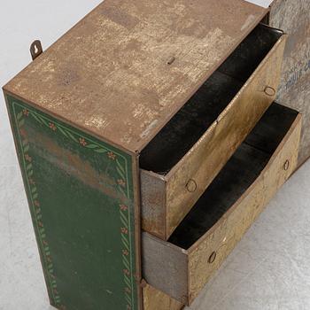 A sheet metal cabinet, 'Thule Cacao', early 20th Century.