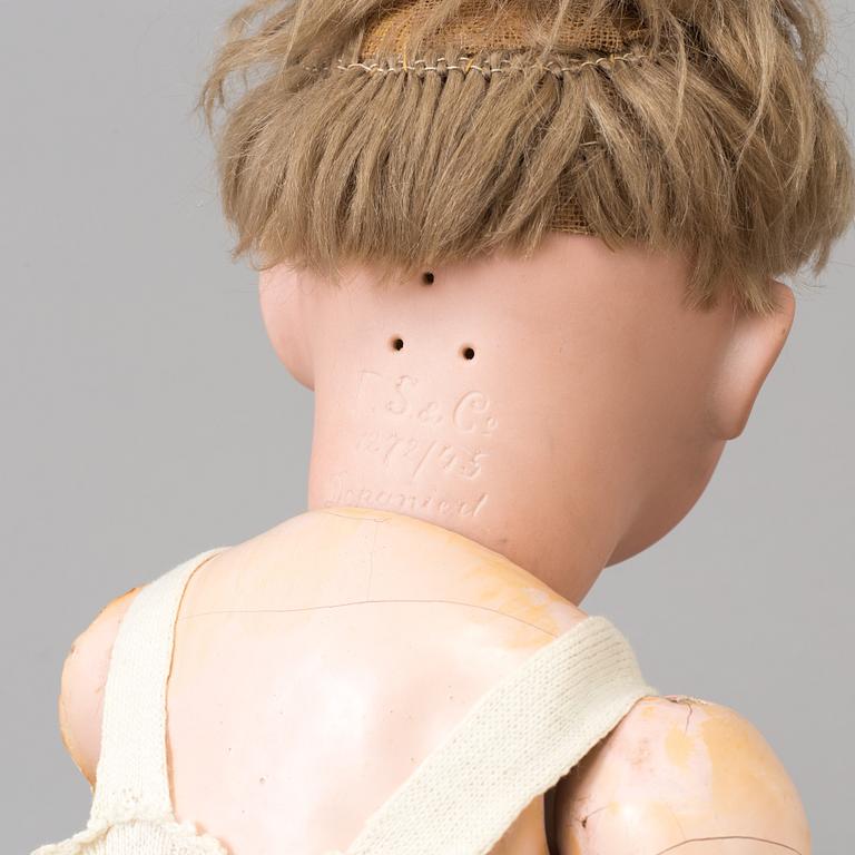 BISKVIDOCKOR, 2 st, Franz Schmidt & Co & Simon & Halbig, Tyskland, 1900-talets början.