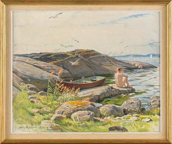 NILS ASPLUND, oil on panel, signed and dated 1954.