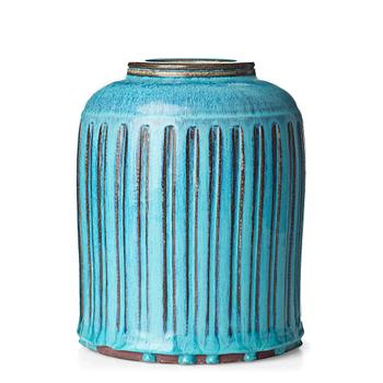 41. Wilhelm Kåge, a "Farsta" stoneware jar, Gustavsberg studio, Sweden 1960.