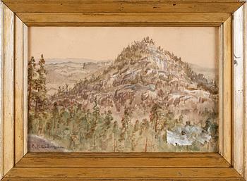 PER WILHELM CEDERGREN, akvarell, signerad.