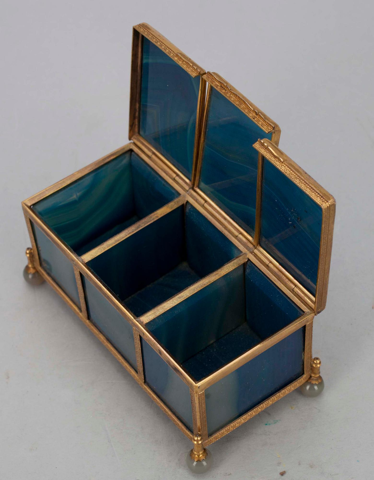 SKRIN, agat och mässing, trol. Ryssland, 1800-talets mitt.