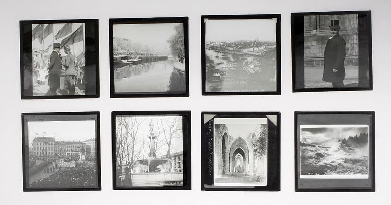 PARTI FOTONEGATIV
GLASPLÅTAR, 2 lådor, 1800/1900-tal.