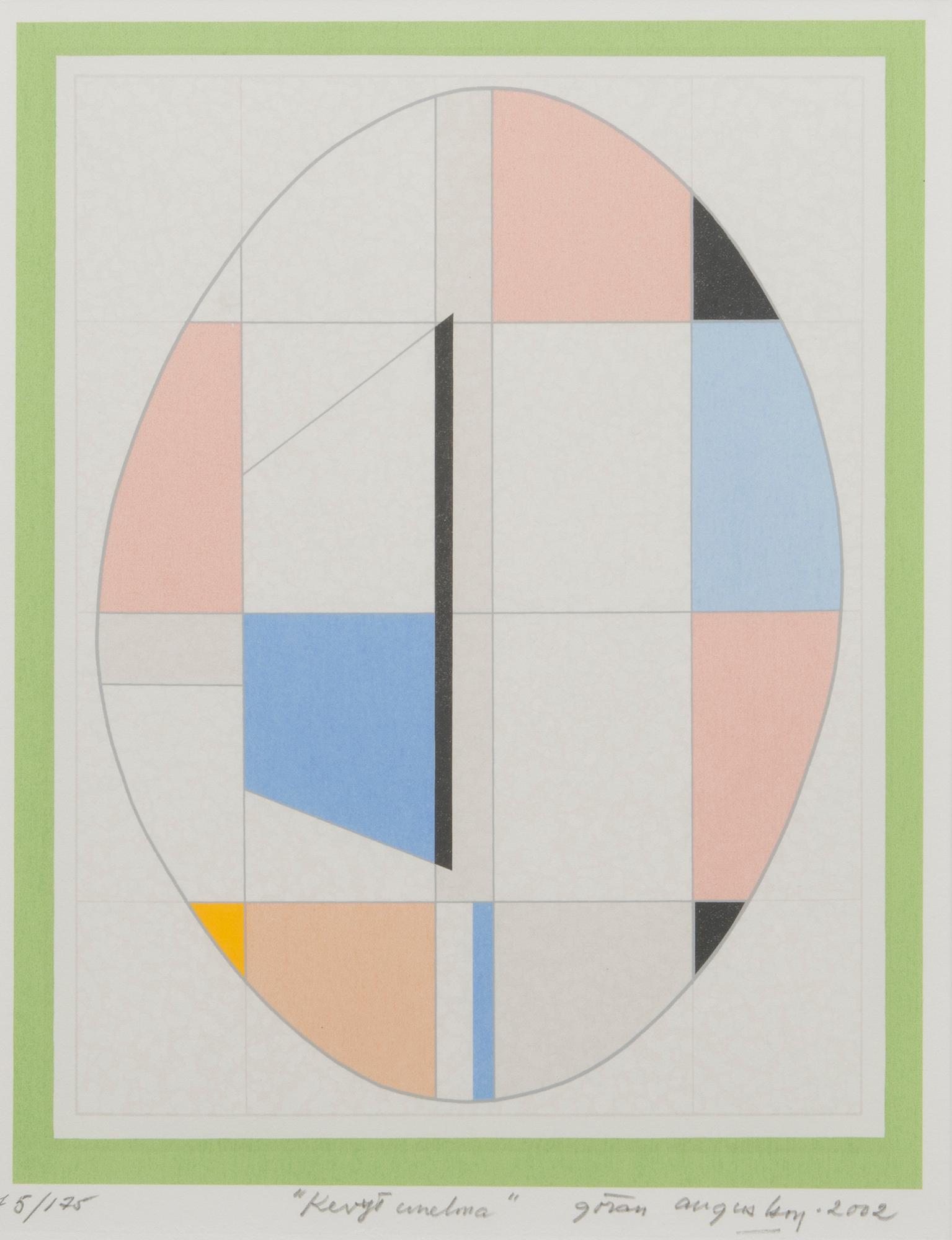 serigraph, signed and daated 2002, numbered 75/175.