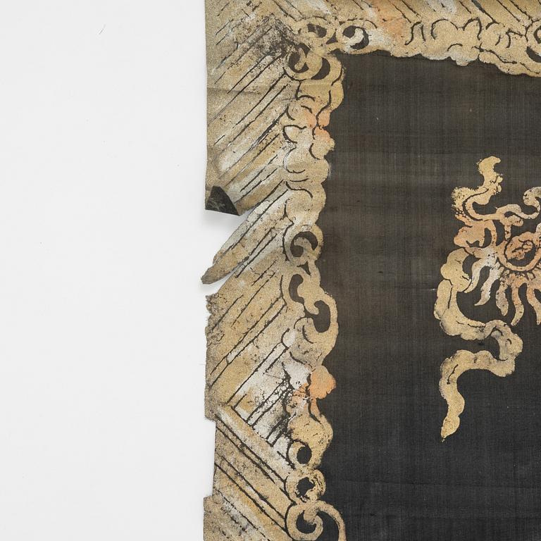 Antik kinesisk textil, Qing dynastin, 1800-tal.