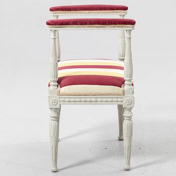 Late Gustavian banquet bench, circa 1800.