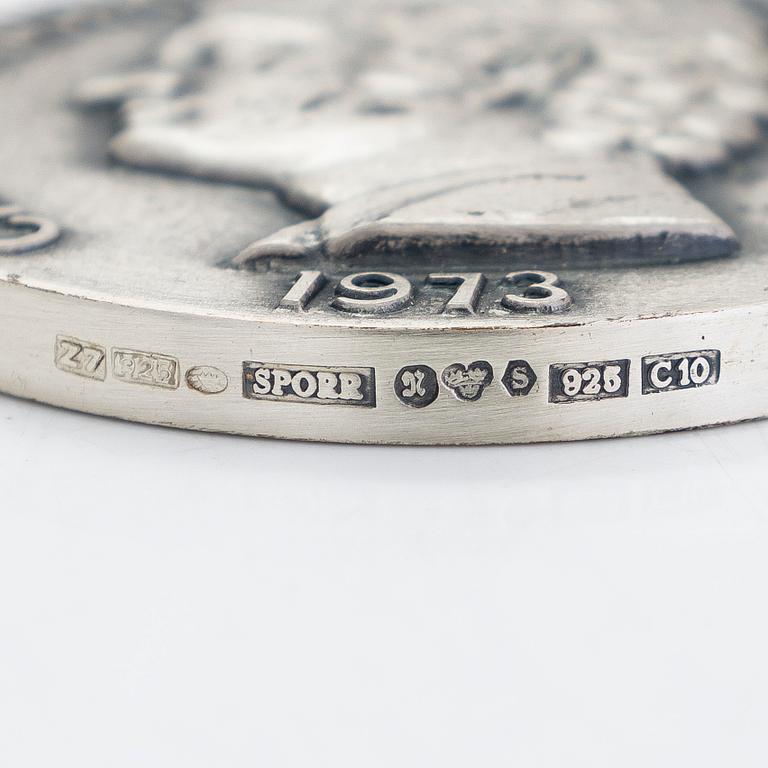 Medaljsamling, 60 st, sterlingsilver, "Sverige och dess regenter", Mynthuset, Sporrong, 1970-tal.