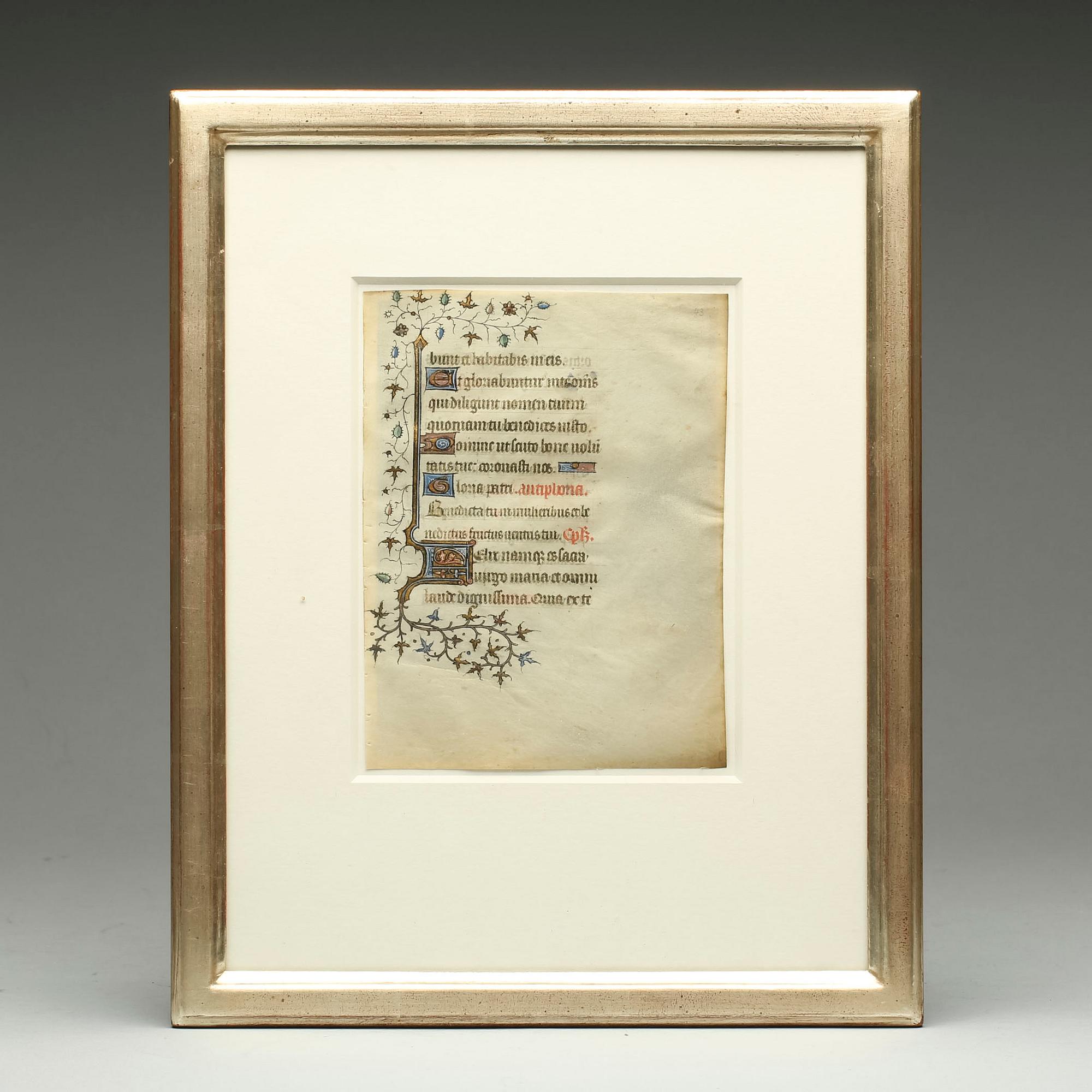 PERGAMENT, troligen flamsk, 1500-tal.