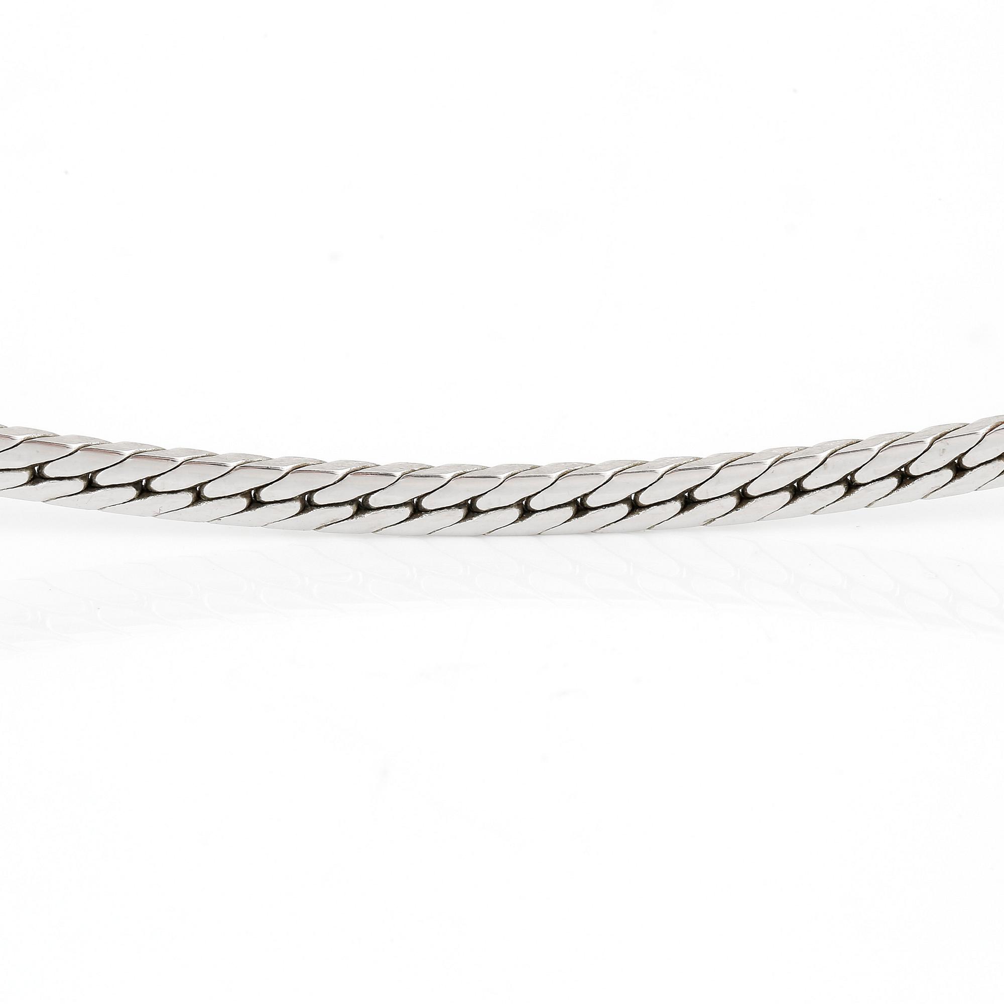 KEDJA, 18K vitguld, Balestra, Italien.