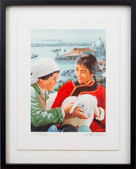 Erró   Gudmundur Gudmundsson · ERRÓ, GUDMUNDUR GUDMUNDSSON, färglitografi, signerad och numrerad 197/200, daterad 2002.