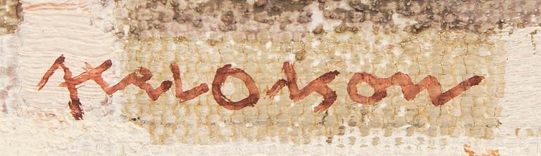 Axel Olson, a signed oil on canvas.