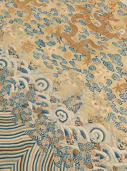 KESI, silk and gold thread. 86 x 120 cm. Late Qing dynasty (1644-1912).