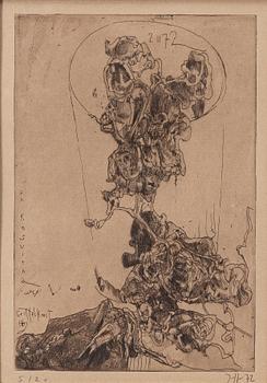 Horst Janssen, "An Rosvitha".