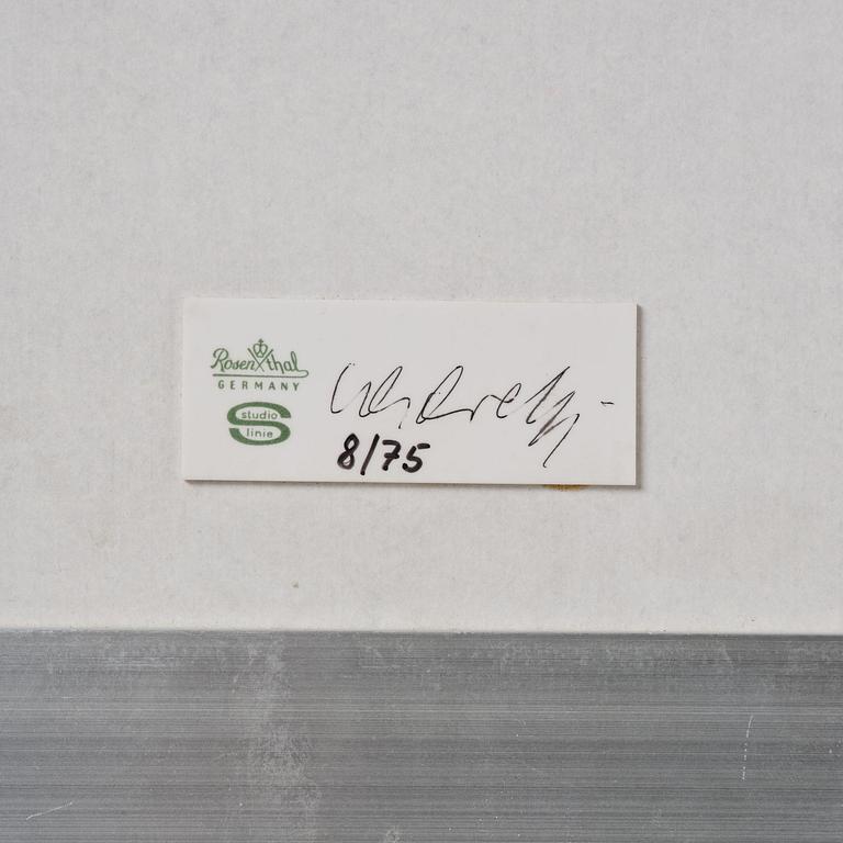 Victor Vasarely, a porcelain wall relief, Rosenthal Studio Linie, Germany, ed. 8/75.