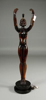 GOLVLAMPA, signerad O.Schalin, 1933.