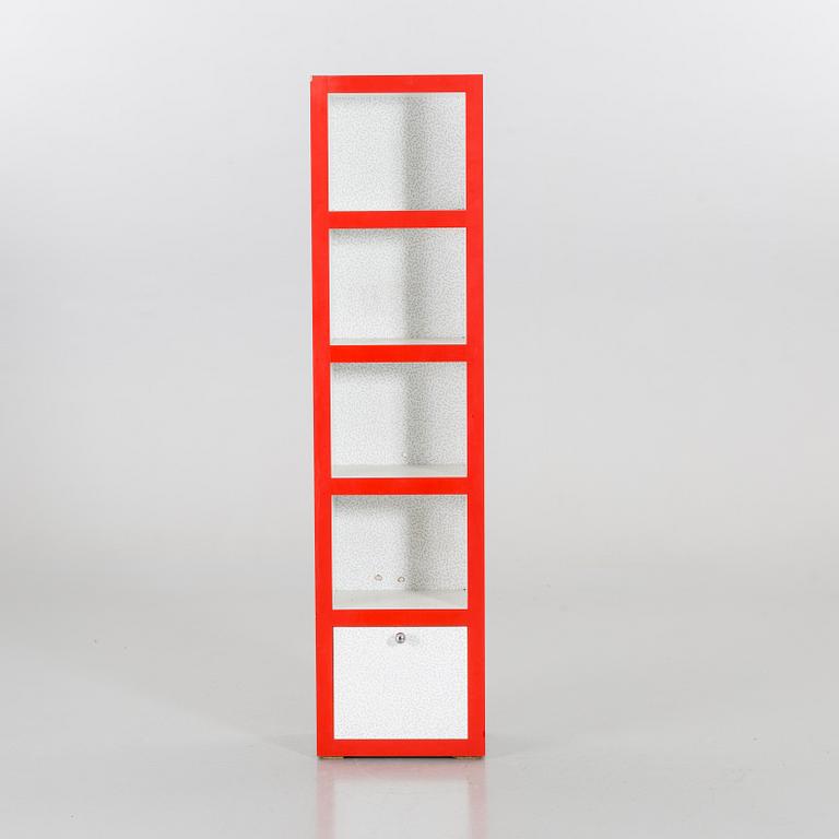 BOKHYLLA, Ettore Sottsass, "Bakterio laminati", Memphis studio, Alchimia, Milano.