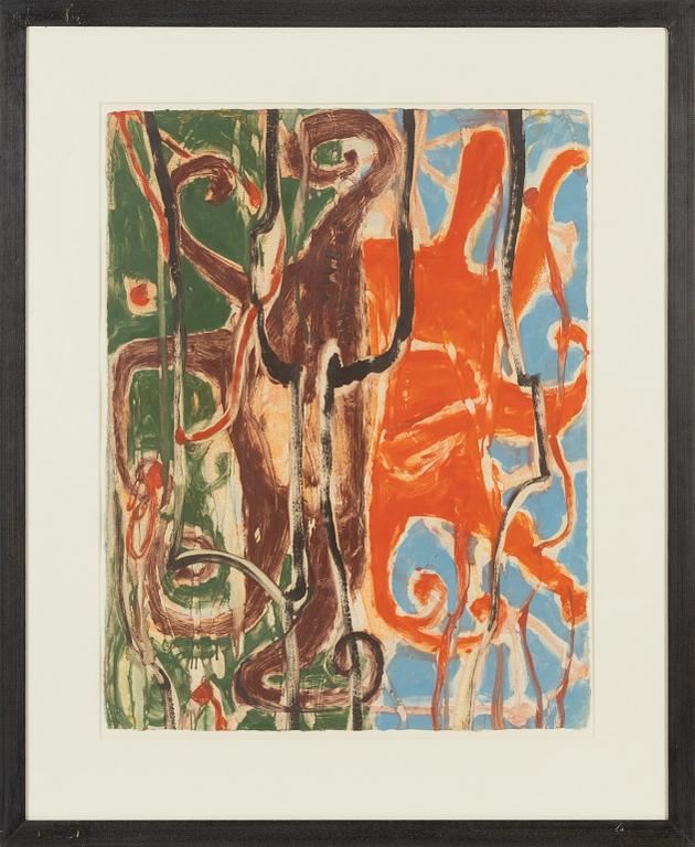 Christopher le Brun, monotype, signed.