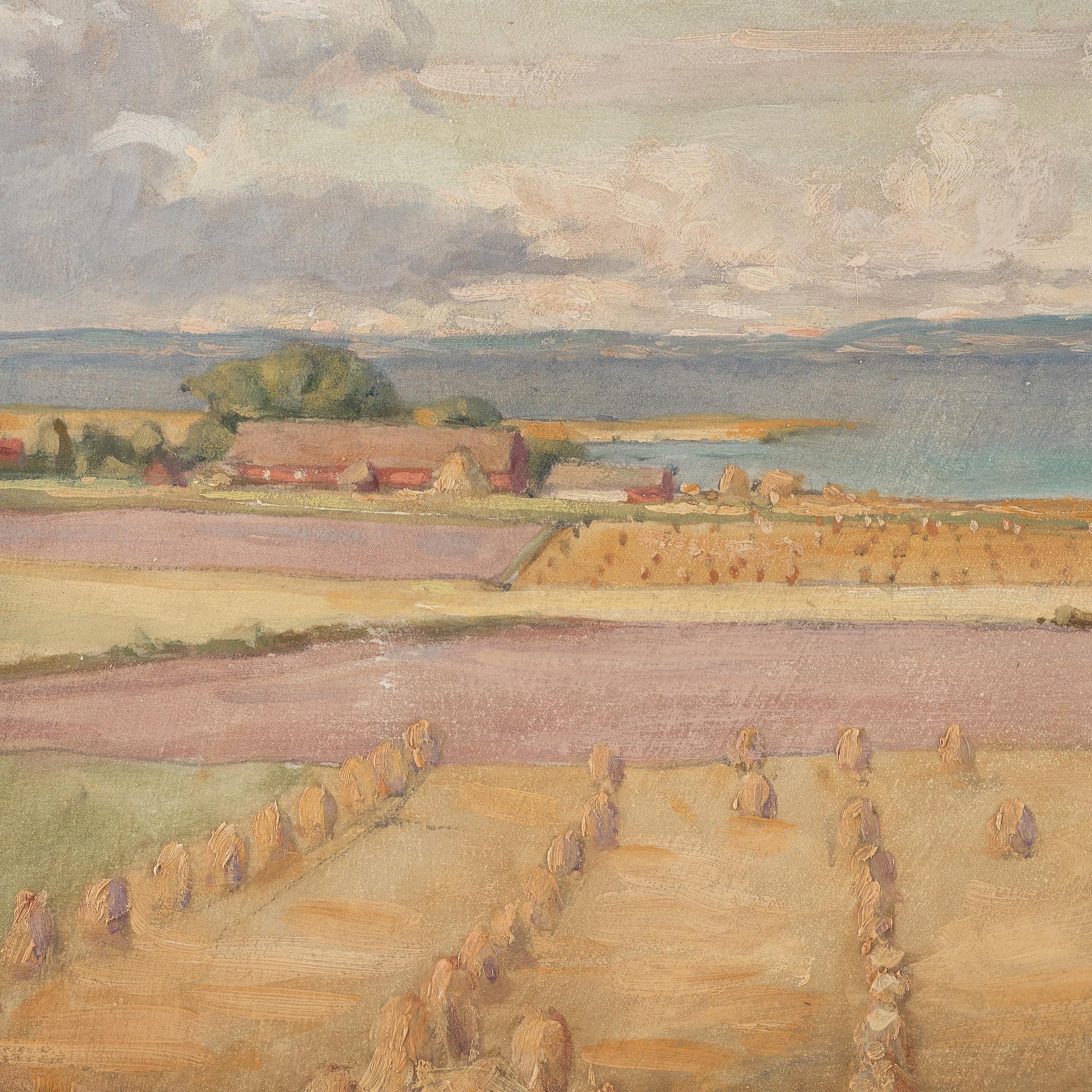 Prins Eugen, "Sädesfält mot Vättern", motiv från Örgården (Fields by lake Vättern, scene from Örgården).