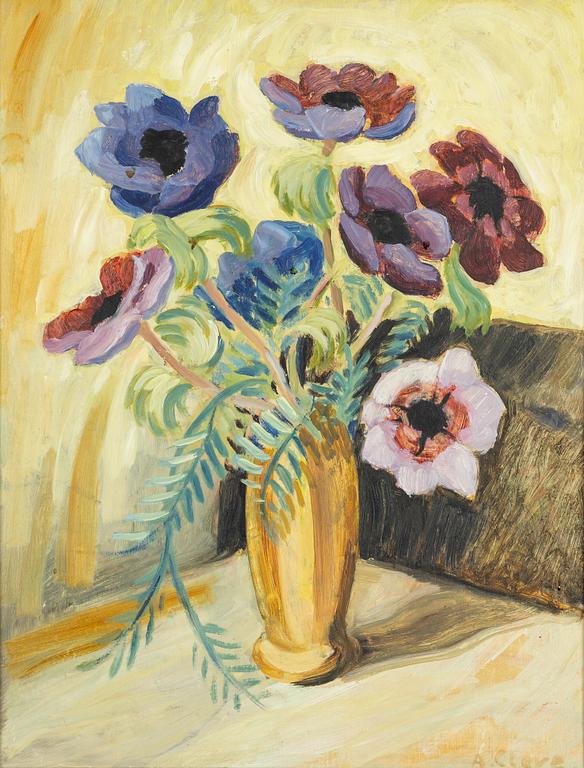 Agnes Cleve, Stilleben med anemoner.