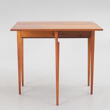 A late Gustavian card table, 19th century.