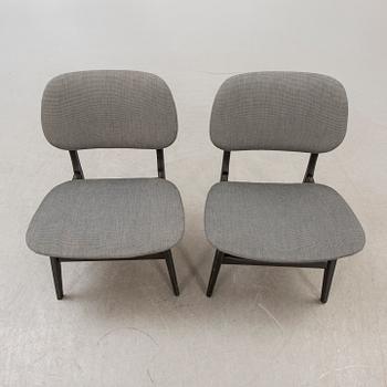 Chairs, a pair, 1950s-60s.