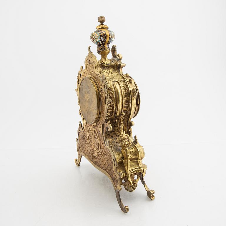 A Rococo styule table clock first half of the 20th century.