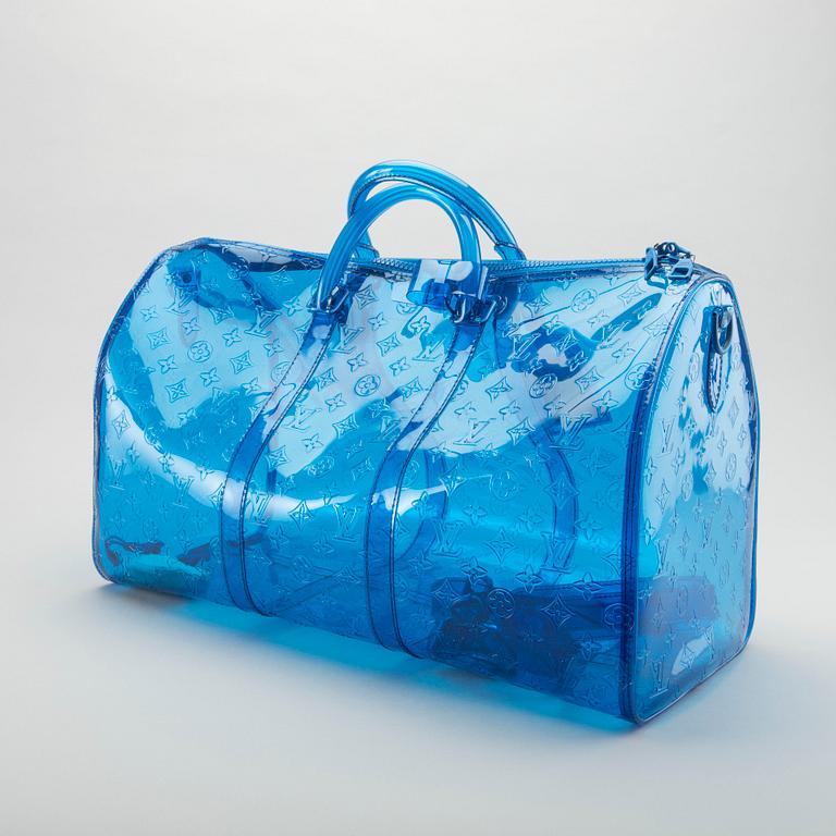 LOUIS VUITTON, bag, Virgil Abloh 'Keepall', Monogram Bandouliere 50 Blue.