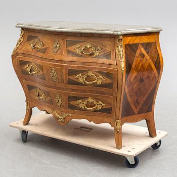 A Swedish Rococo 18th century commode by Gustaf Foltiern (master in Stockholm 1771-1804).