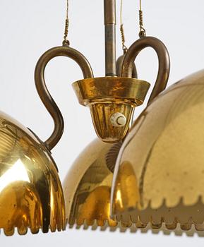 Harald Notini, taklampa, modell "11894", Arvid Böhlmarks Lampfabrik, Stockholm, 1950-tal.