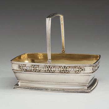 A Russian 19th century parcel-gilt FABERGÉ basket, Moscow 1894. Imperial Warrant and.