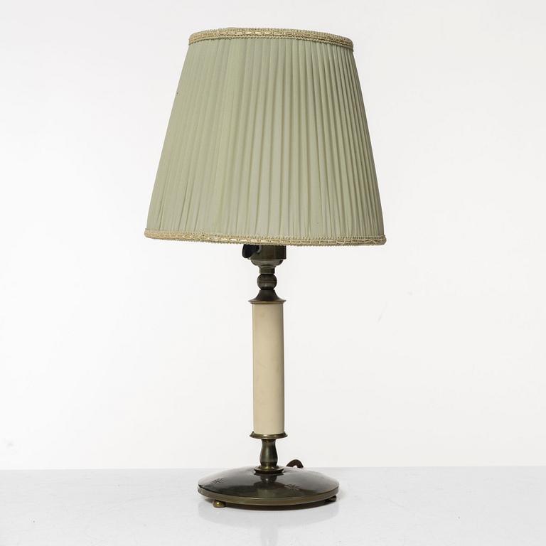 Harald Notini, a table lamp model "6930", Arvid Böhlmarks Lampfabrik, Stockholm, 1920s-30s.