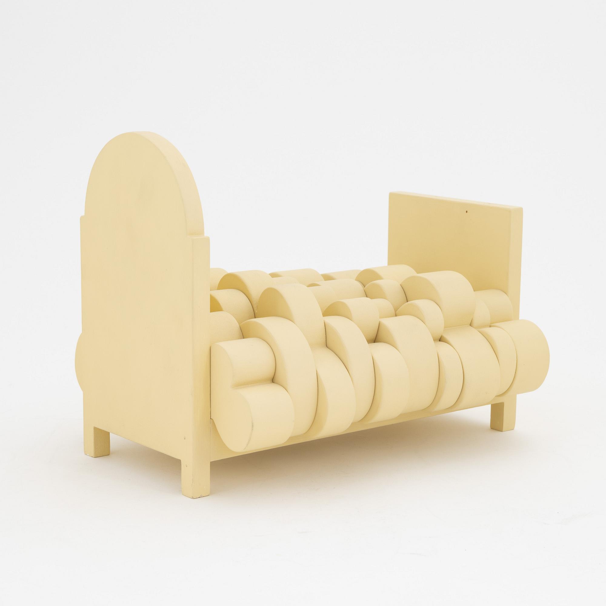 Mette Björnberg, sculpture, wood and acrylic, signed and dated 2003.